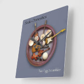 Sado-Domestics Zwei-Ei Quadratische Wanduhr (Winkel)