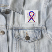 SADS Awareness Ribbon Angel Custom Button Buttone (Beispiel)