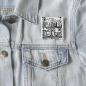 Saducismus Triumphatus, das zweite Teil Button (Beispiel)