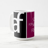 SAF-Logokaffee-Tasse Kaffeetasse (Vorderseite Links)