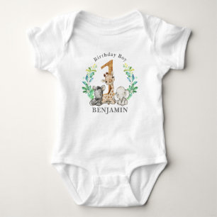 Safari 1. Geburtstag Baby Bodysuit Baby Strampler