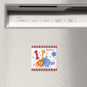 Safari 1. Geburtstag Custom Magnet (In Situ (Geschirrspüler))