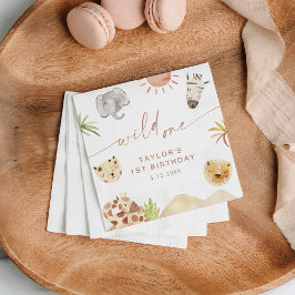 SAFARI 1. Geburtstag Gastgeschenk Serviette