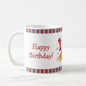 Safari-1. Geburtstags-Gewohnheits-Tasse Kaffeetasse (Links)