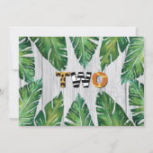 Safari 2. Geburtstag Party Foto Einladung (Rückseite)