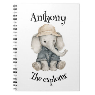 Safari-Abenteuer Babys | Süße Wasserfarben-Tiere Notizblock