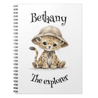 Safari-Abenteuer Babys | Süße Wasserfarben-Tiere Notizblock