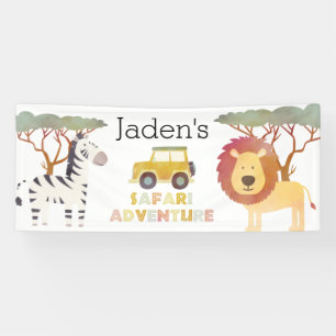 Safari-Abenteuer-Geburtstagsfeier Banner