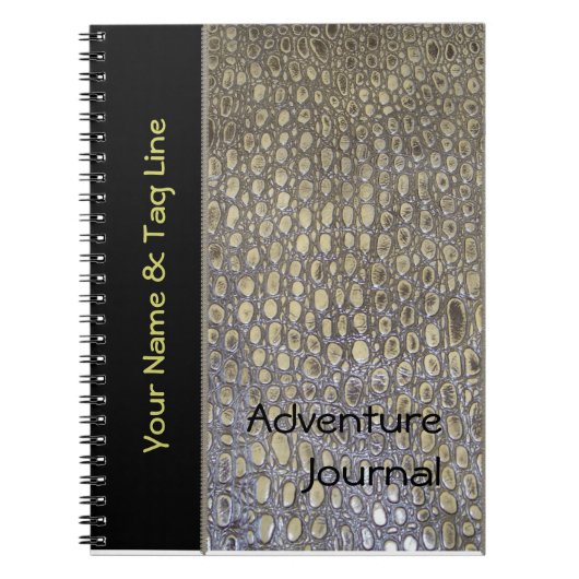 Safari-Abenteuer-Zeitschrift Notizblock (Vorderseite)