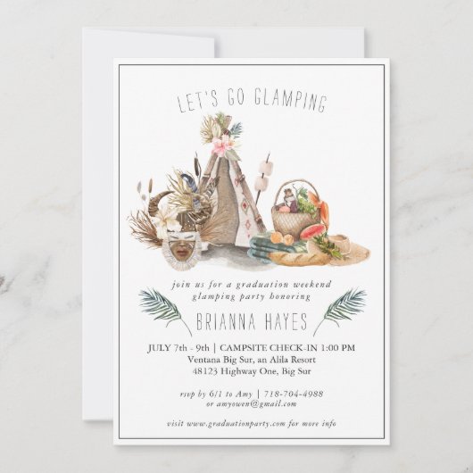 Safari Abschluss Glamping Camping Weekend (Vorderseite)