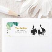 Safari Address Labels Wilde ein Tiere Jungle Zoo (Insitu)