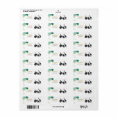 Safari Address Labels Wilde ein Tiere Jungle Zoo (Vorne)
