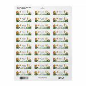 Safari Address Labels Wilde ein Tiere Jungle Zoo (Vorne)