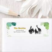 Safari Address Labels Wilde ein Tiere Jungle Zoo (Insitu)
