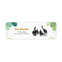 Safari Address Labels Wilde ein Tiere Jungle Zoo