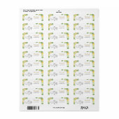 Safari Address Labels Wilde ein Tiere Jungle Zoo (Vorne)
