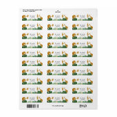 Safari Address Labels Wilde ein Tiere Jungle Zoo (Vorne)