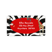 Safari Adressaufkleber (Vorne)