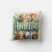 Safari Adventure Amelia Throw Kissen (Vorderseite)