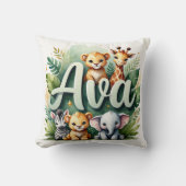 Safari Adventure Ava Throw Kissen (Vorderseite)