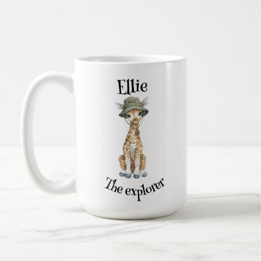 Safari Adventure Babies | Cute Watercolour Animals Kaffeetasse (Links)