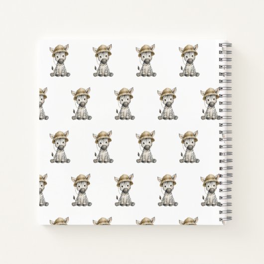 Safari Adventure Babies | Cute Watercolour Animals Notizblock (Rückseite)