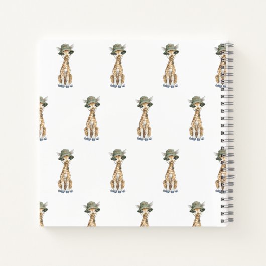 Safari Adventure Babies | Cute Watercolour Animals Notizblock (Rückseite)