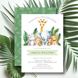 Safari Adventure Baby Shower Einladung
