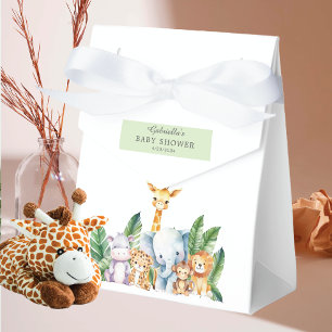 Safari Adventure Baby Shower Geschenkschachtel