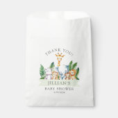 Safari Adventure Baby Shower Geschenktütchen (Vorderseite)