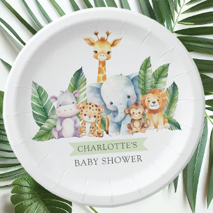 Safari Adventure Baby Shower Pappteller