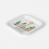 Safari Adventure Baby Shower Pappteller (Gewinkelt)