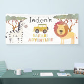 Safari Adventure Birthday Party Banner (Messe)