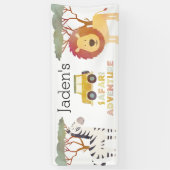 Safari Adventure Birthday Party Banner (Vertikal)