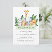 Safari Adventure Book for Baby Begleitkarte (Stehend Vorderseite)