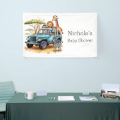 Safari Adventure Boy Baby Shower Banner (Messeveranstaltung)