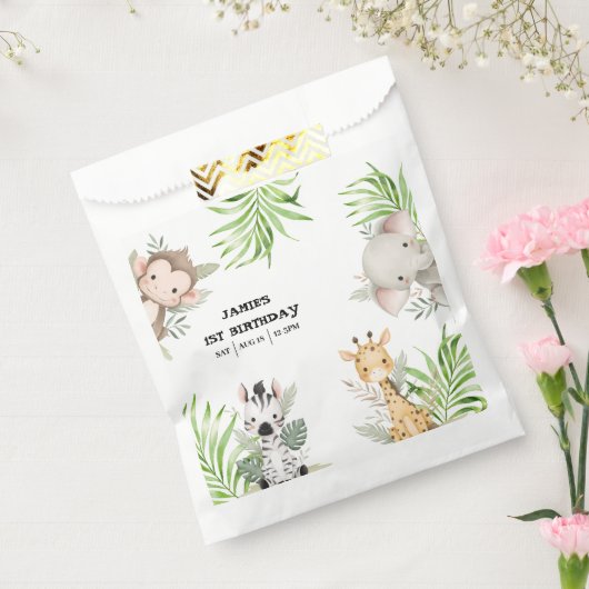 Safari Adventure Geburtstag Geschenktütchen (Versiegelt)