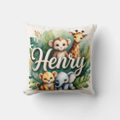 Safari Adventure Henry Throw Pillow Kissen (Vorderseite)
