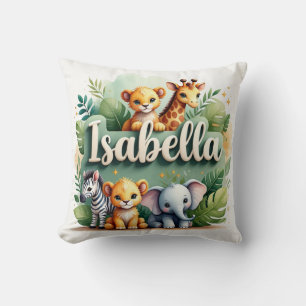 Safari Adventure Isabella Throw Pillow Kissen