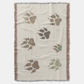 Safari Adventure Lion Paw Prints ID1270 Decke (Vorderseite Vertikal)