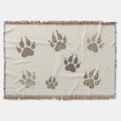 Safari Adventure Lion Paw Prints ID1270 Decke (Vorderseite)