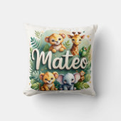 Safari Adventure Mateo Throw Kissen (Vorderseite)