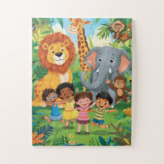 Safari Adventure: Meet the Wild Friends Puzzle