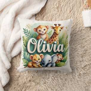Safari Adventure Olivia Throw Pillow Kissen