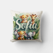 Safari Adventure Sofia Throw Kissen (Vorderseite)