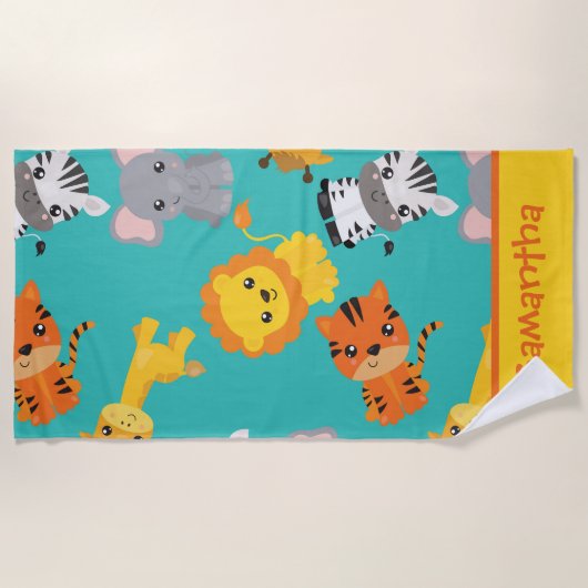 Safari Adventure Strandtuch (Vorderseite)