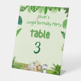 Safari Adventure Table Sign Sockelschild