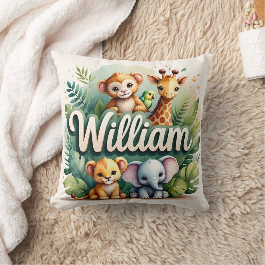 Safari Adventure William Throw Pillow Kissen (Decke)