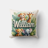 Safari Adventure William Throw Pillow Kissen (Vorderseite)