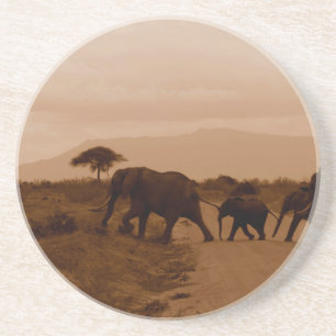 Safari Africa Niedlich Adorable Destinable Elephan Getränkeuntersetzer